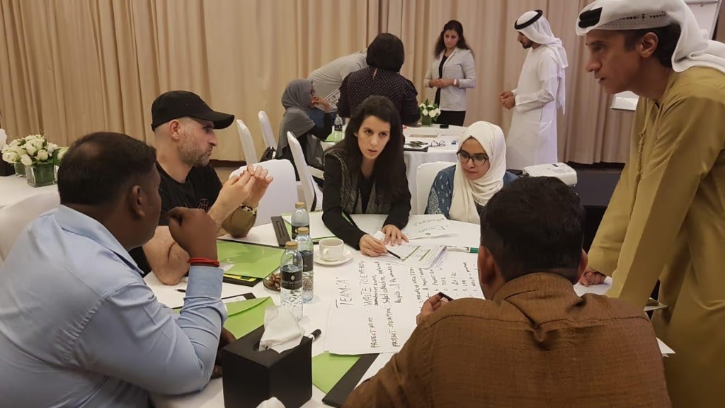 Interactive sustainability workshop in Dubai